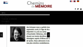 What Cheminsdememoire.gouv.fr website looked like in 2018 (5 years ago)