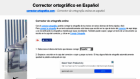 What Corrector-ortografico.com website looked like in 2018 (5 years ago)