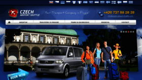 What Czech-airport-shuttle.com website looked like in 2018 (5 years ago)