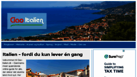 What Ciao-italien.dk website looked like in 2018 (5 years ago)