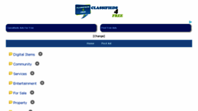 What Classified4free.net website looked like in 2018 (5 years ago)