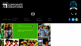 What Corporatecreations.net website looked like in 2018 (5 years ago)