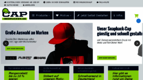 What Cap-bedrucken.de website looked like in 2018 (5 years ago)