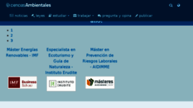 What Cienciasambientales.com website looked like in 2018 (5 years ago)
