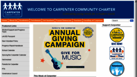 What Carpentercharter.org website looked like in 2018 (5 years ago)