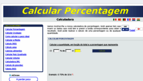 What Calcularporcentagem.com website looked like in 2018 (5 years ago)