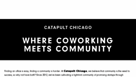 What Catapultchicago.com website looked like in 2018 (5 years ago)