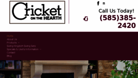 What Cricketonthehearth.com website looked like in 2018 (5 years ago)