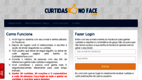 What Curtidasnoface.com website looked like in 2018 (5 years ago)