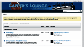 What Capperslounge.com website looked like in 2018 (5 years ago)