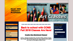 What Chestercountynightschool.org website looked like in 2018 (5 years ago)