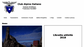 What Caibelluno.it website looked like in 2018 (5 years ago)