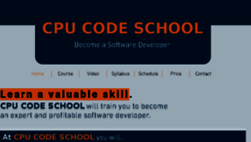What Cpucodeschool.com website looked like in 2018 (5 years ago)