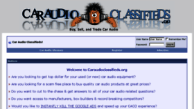 What Caraudioclassifieds.org website looked like in 2018 (5 years ago)