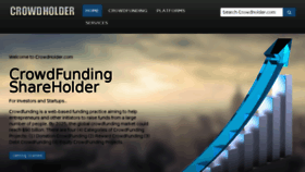 What Crowdholder.com website looked like in 2018 (5 years ago)