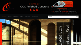 What Cccpolishedconcrete.com.au website looked like in 2018 (5 years ago)