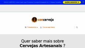 What Concerveja.com.br website looked like in 2018 (5 years ago)