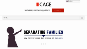 What Cageuk.org website looked like in 2018 (5 years ago)