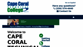 What Capecoraltech.edu website looked like in 2018 (5 years ago)