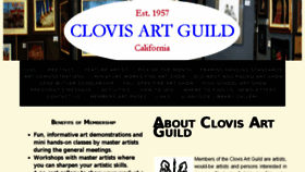What Clovisartguild.com website looked like in 2018 (5 years ago)