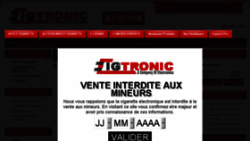 What Cigtronic.fr website looked like in 2018 (5 years ago)