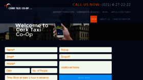 What Corktaxi.ie website looked like in 2018 (5 years ago)