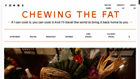 What Chewingthefat.us.com website looked like in 2018 (5 years ago)