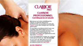What Clairjoieprofessionnel.com website looked like in 2018 (5 years ago)