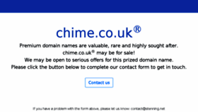 What Chime.co.uk website looked like in 2018 (5 years ago)