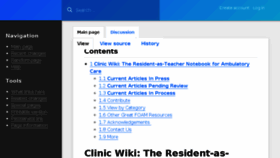 What Clinicwiki.org website looked like in 2018 (5 years ago)