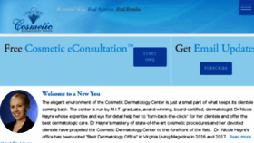 What Cosmetic-dermatology-center.com website looked like in 2018 (5 years ago)