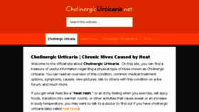 What Cholinergicurticaria.net website looked like in 2018 (5 years ago)