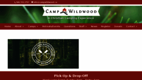 What Campwildwood.ca website looked like in 2018 (5 years ago)