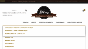What Carniceriadiaz.com website looked like in 2018 (5 years ago)