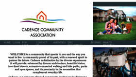 What Cadencecommunityassociation.com website looked like in 2018 (5 years ago)