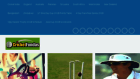 What Cricketfundas.com website looked like in 2018 (5 years ago)