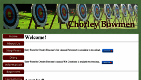 What Chorleybowmen.co.uk website looked like in 2018 (5 years ago)