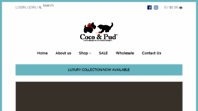 What Cocoandpud.com.au website looked like in 2018 (5 years ago)
