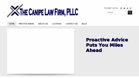 What Canipelaw.com website looked like in 2018 (5 years ago)