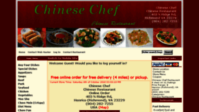 What Chinesechefrichmond.com website looked like in 2018 (5 years ago)