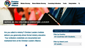 What Christianleadersalliance.org website looked like in 2018 (5 years ago)