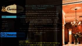 What Carmelinarestaurant.com website looked like in 2018 (5 years ago)