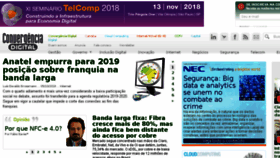 What Convergenciadigital.com.br website looked like in 2018 (5 years ago)