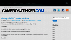 What Cameronjtinker.com website looked like in 2018 (5 years ago)