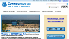 What Connectcapecod.org website looked like in 2018 (5 years ago)
