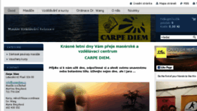 What Carpediem.cz website looked like in 2018 (5 years ago)