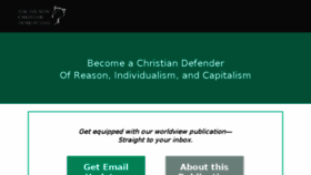 What Christianintellectual.com website looked like in 2018 (5 years ago)