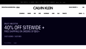 What Calvinklein.com website looked like in 2018 (5 years ago)