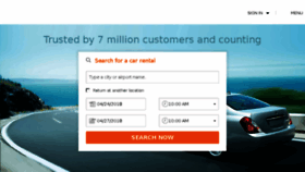 What Carrentals.com website looked like in 2018 (5 years ago)