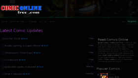 What Comiconlinefree.com website looked like in 2018 (5 years ago)